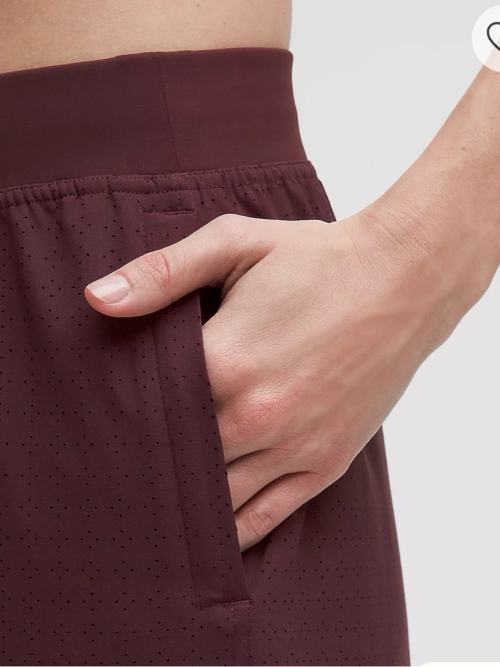 Adapted State Perforated High-Rise Jogger (goodnight plum) - Picture 3 of 3